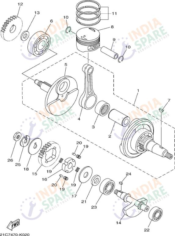 CRANKSHAFT & PISTON